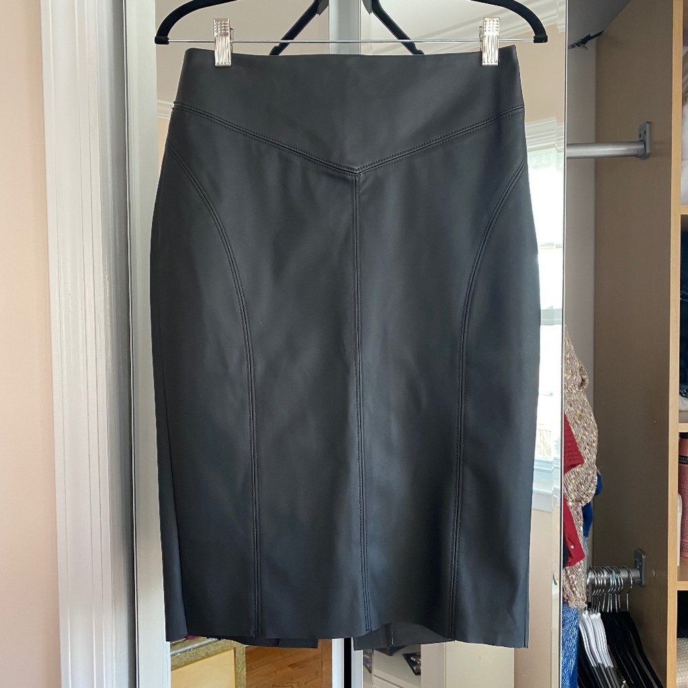Black Leather Skirt